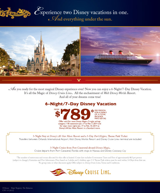 Disney Cruise land/sea