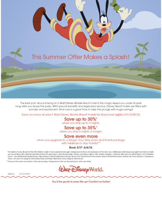 Disney World Summer Discounts