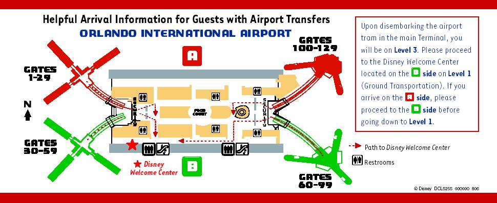 magical express airport map