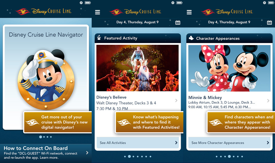 disney cruise line text messaging