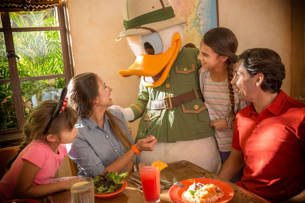 donald duck character meal