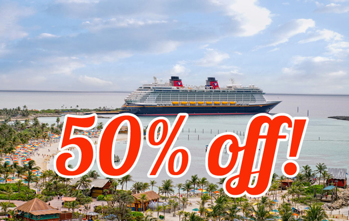 Save 50% on your 2022 Disney Cruise Deposit