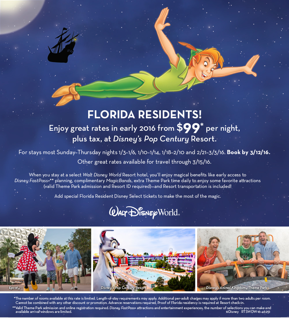 2016 Florida Resident Discount