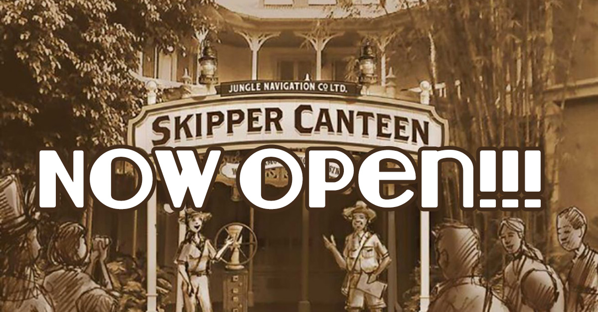 Skipper Canteen opening at Walt Disney World