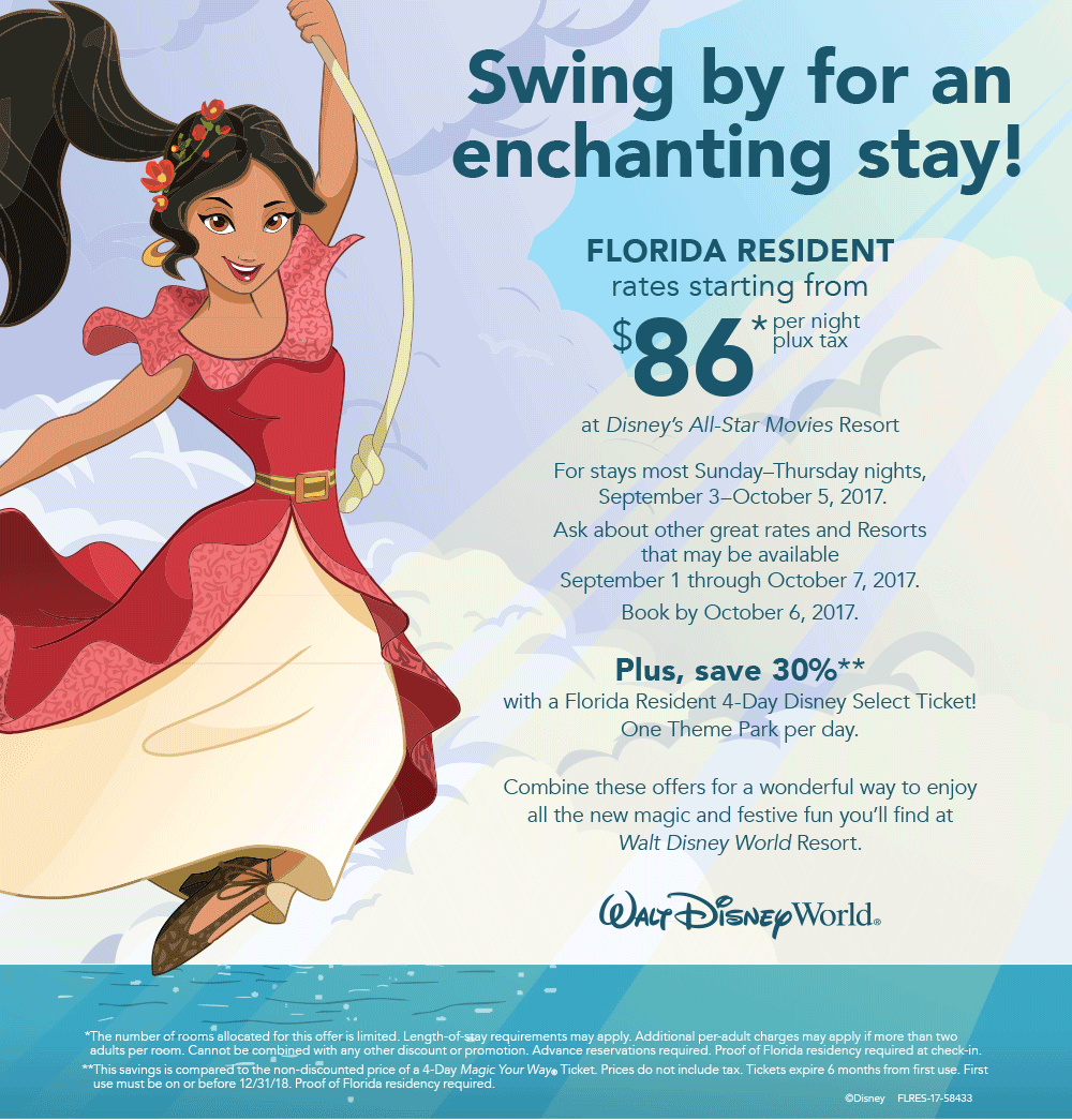 2017 Florida Resident Discount