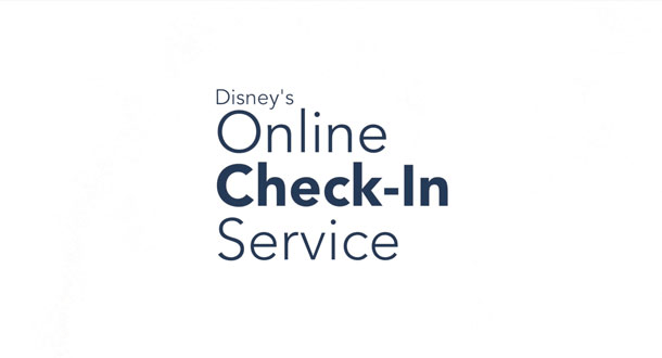 disneys online check-in service