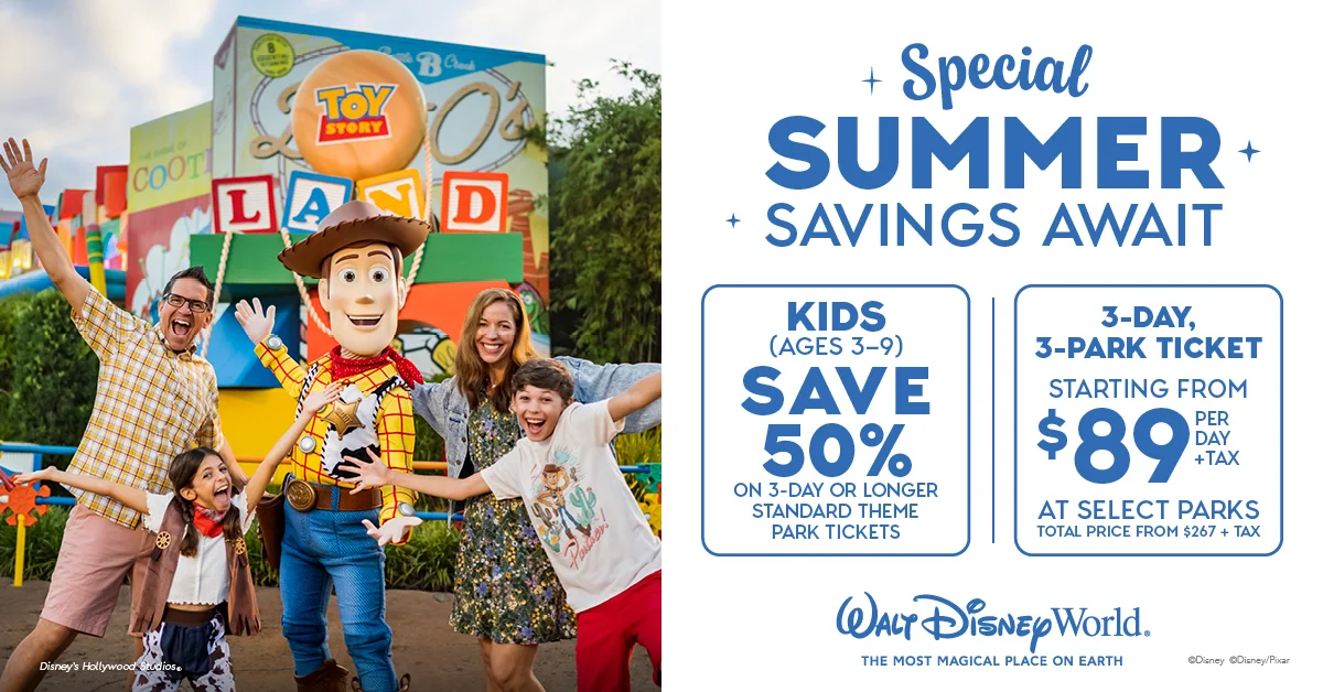 2025 Disney World Summer Ticket Discount
