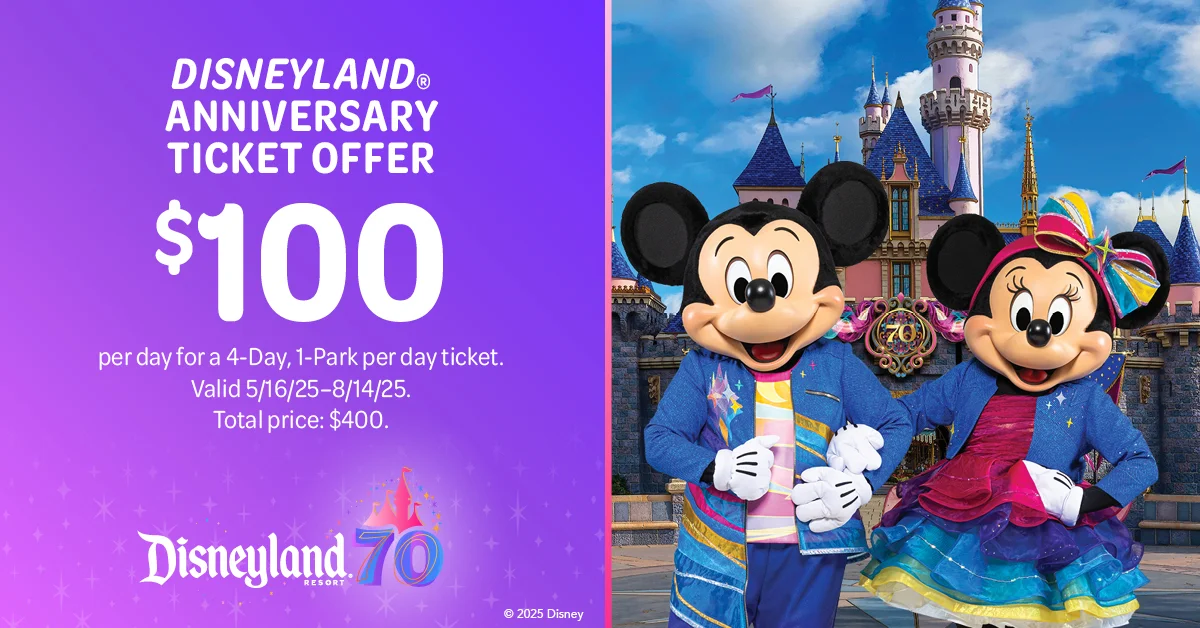 2025 Disneyland Summer Ticket Discount