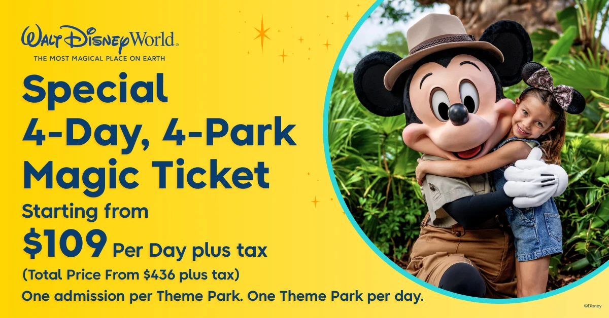 2026 4-Day 4-Park Magic Ticket